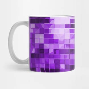 Purple Mirrored Disco Ball Pattern Mug